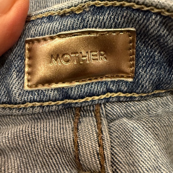 MOTHER The Curbside High Waist Distressed Jeans sz 34 - Picture 8 of 16